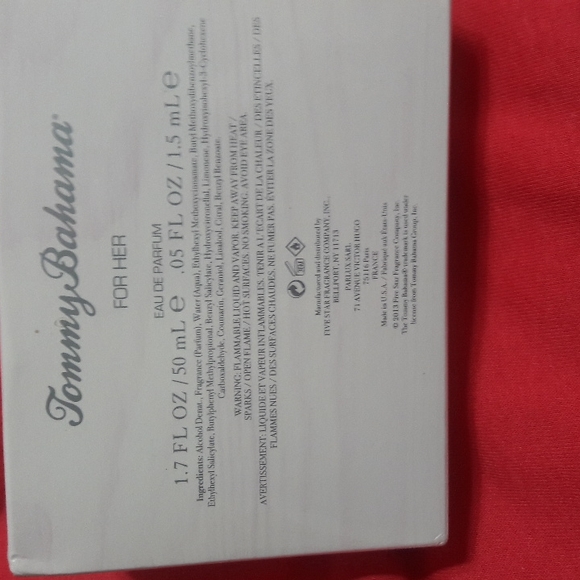 Tommy Bahamas "For Her" Eau de Parfum 1.7 oz + .25 fl oz in original wrap - Picture 4 of 4